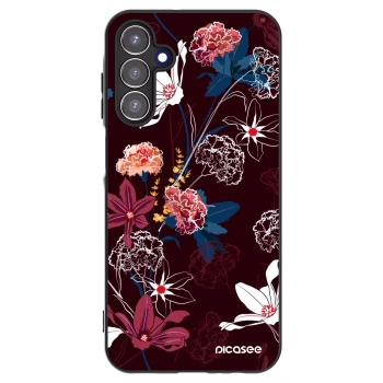 Picasee Samsung Galaxy A15 A156B 5G Hülle - Schwarzes Silikon - Dark Meadow