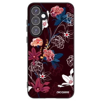 Picasee Samsung Galaxy A55 5G A556B Hülle - Schwarzes Silikon - Dark Meadow