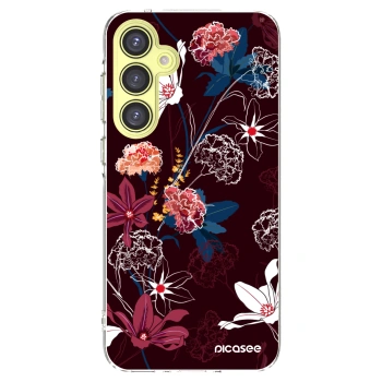 Picasee Samsung Galaxy A35 5G A356B Hülle - Transparentes Silikon - Dark Meadow