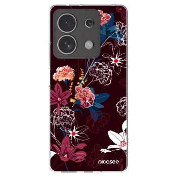 Picasee Xiaomi Redmi Note 13 4G Hülle - Transparentes Silikon - Dark Meadow