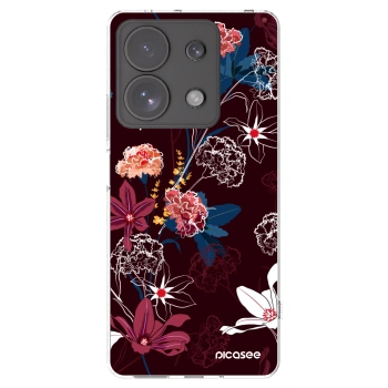 Picasee Xiaomi Redmi Note 13 Pro 4G Hülle - Transparentes Silikon - Dark Meadow