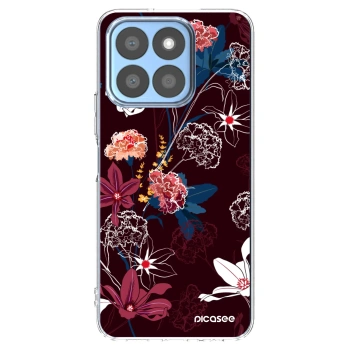 Picasee Honor X8b Hülle - Transparentes Silikon - Dark Meadow