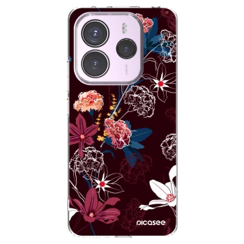 Picasee Xiaomi Redmi Note 14 5G Hülle - Transparentes Silikon - Dark Meadow