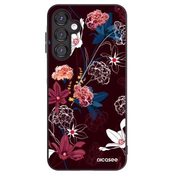 Picasee Samsung Galaxy A16 5G Hülle - Schwarzes Silikon - Dark Meadow