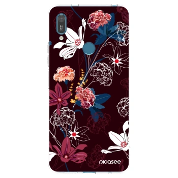 Picasee Huawei Y7 2019 Hülle - Transparentes Silikon - Dark Meadow