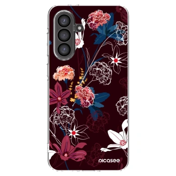 Picasee Samsung Galaxy A56 5G A566B Hülle - Transparentes Silikon - Dark Meadow