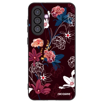 Picasee Samsung Galaxy A36 5G Hülle - Schwarzes Silikon - Dark Meadow
