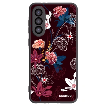 Picasee Samsung Galaxy A26 5G A266B Hülle - Schwarzes Silikon - Dark Meadow