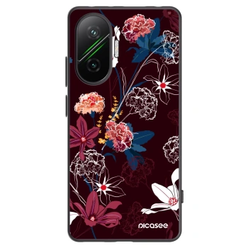 Picasee Xiaomi Poco F7 Pro 5G Hülle - Schwarzes Silikon - Dark Meadow