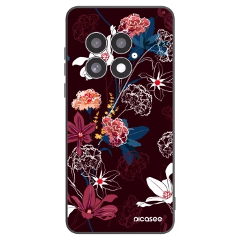 Picasee OnePlus 13 5G Hülle - Schwarzes Silikon - Dark Meadow