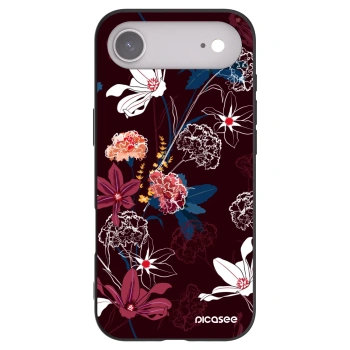 Picasee Apple iPhone Air Hülle - Schwarzes Silikon - Dark Meadow