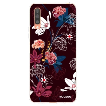 Picasee Samsung Galaxy A70 A705F Hülle - Transparentes Silikon - Dark Meadow