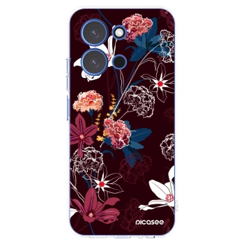 Picasee Xiaomi Redmi 15C 4G Hülle - Transparentes Silikon - Dark Meadow