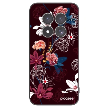 Picasee Xiaomi Redmi Note 15 Pro 4G Hülle - Schwarzes Silikon - Dark Meadow