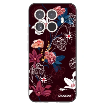 Picasee Xiaomi 15T Pro Hülle - Schwarzes Silikon - Dark Meadow