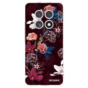 Picasee Xiaomi Redmi Note 15 Hülle - Transparentes Silikon - Dark Meadow
