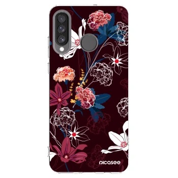 Picasee Huawei P30 Lite Hülle - Transparentes Silikon - Dark Meadow
