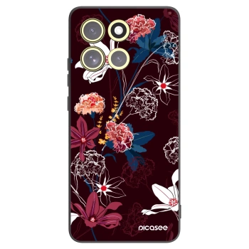 Picasee Motorola Moto G86 Power 5G Hülle - Schwarzes Silikon - Dark Meadow