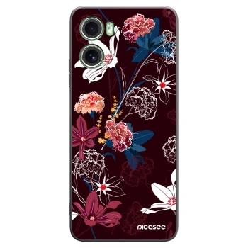 Picasee Motorola Moto G06 Hülle - Schwarzes Silikon - Dark Meadow
