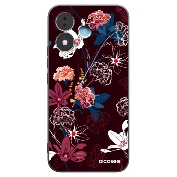 Picasee Xiaomi Redmi Note 17 5G Hülle - Schwarzes Silikon - Dark Meadow