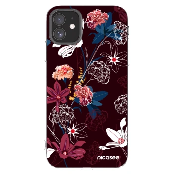 Picasee Apple iPhone 11 Hülle - Transparentes Silikon - Dark Meadow