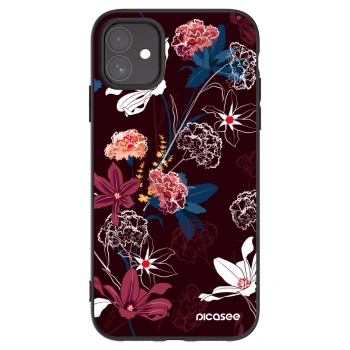 Picasee Apple iPhone 11 Hülle - Schwarzes Silikon - Dark Meadow