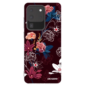 Picasee Samsung Galaxy S20 Ultra 5G G988F Hülle - Transparentes Silikon - Dark Meadow