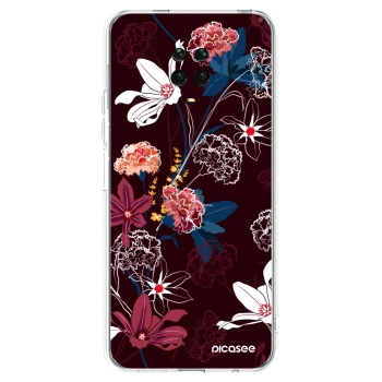 Picasee Xiaomi Redmi Note 9 Pro Hülle - Transparentes Silikon - Dark Meadow