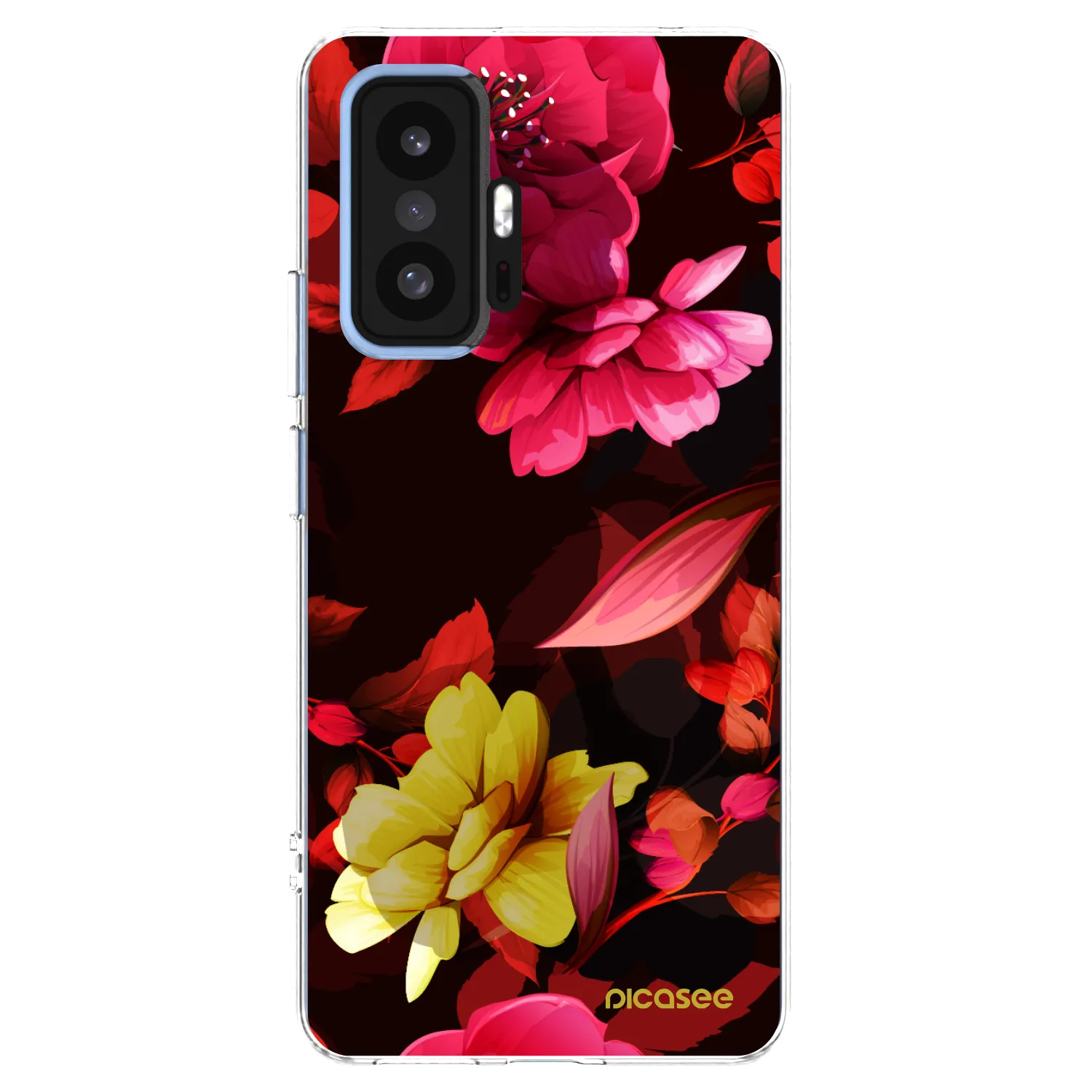 Picasee Xiaomi 11T Hülle - Transparentes Silikon - Dark Peonny