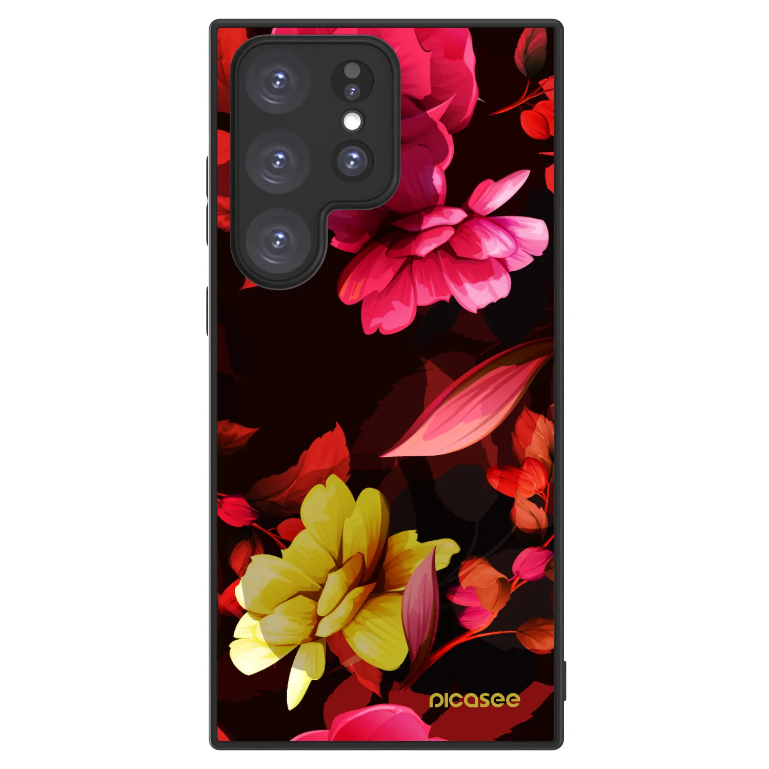 Picasee ULTIMATE CASE PowerShare für Samsung Galaxy S23 Ultra 5G - Dark Peonny