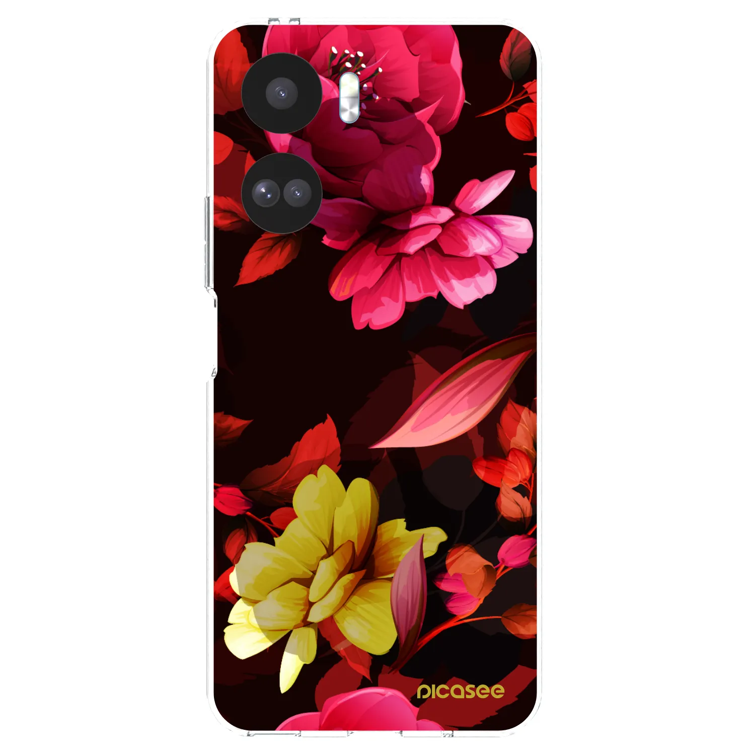 Picasee Honor 90 Lite 5G Hülle - Transparentes Silikon - Dark Peonny