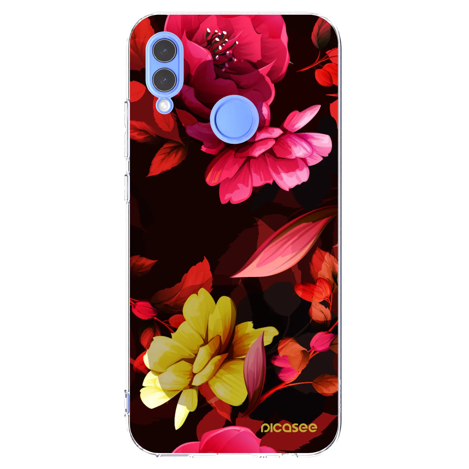 Picasee Honor 10 Lite Hülle - Transparentes Silikon - Dark Peonny