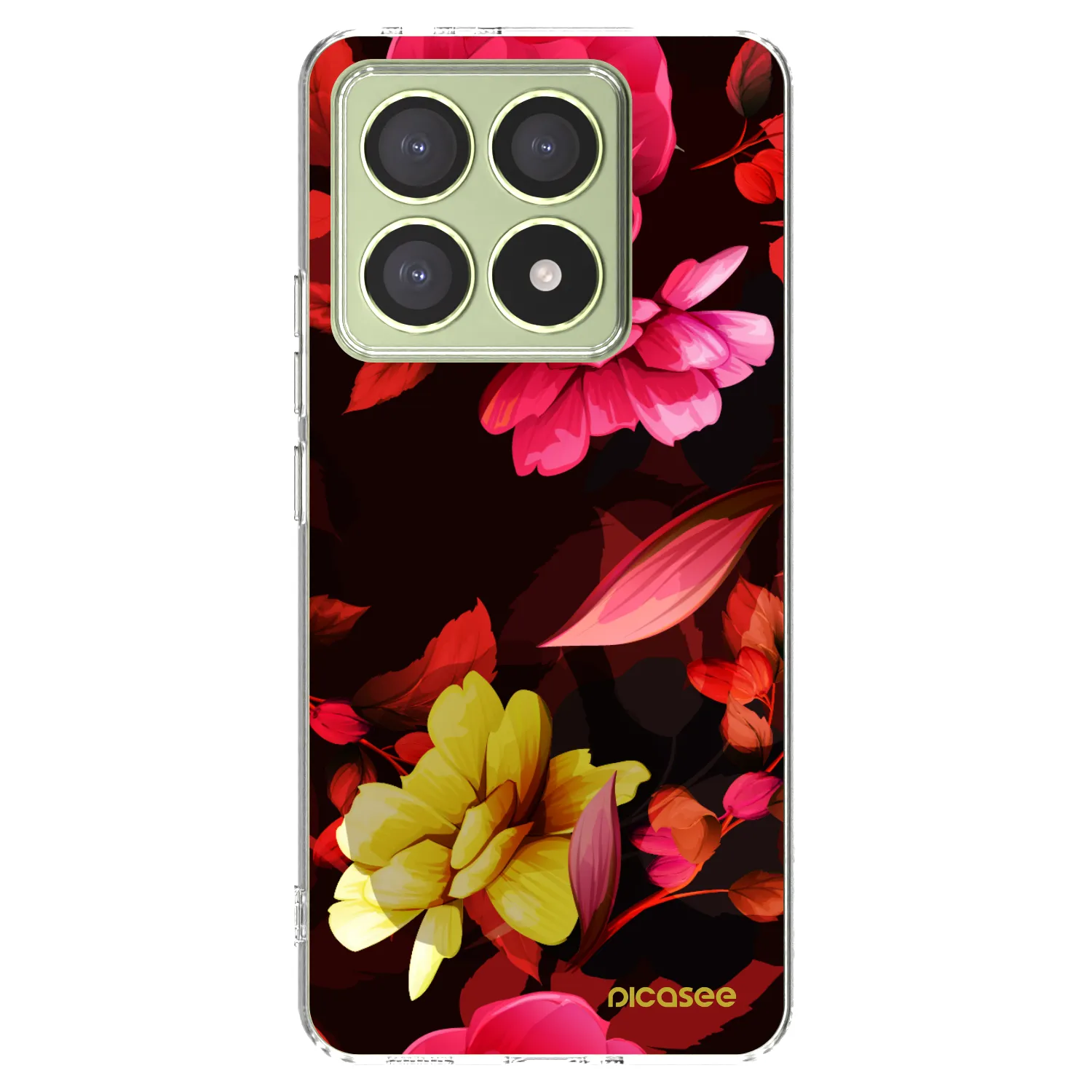 Picasee Xiaomi 14T Hülle - Transparentes Silikon - Dark Peonny
