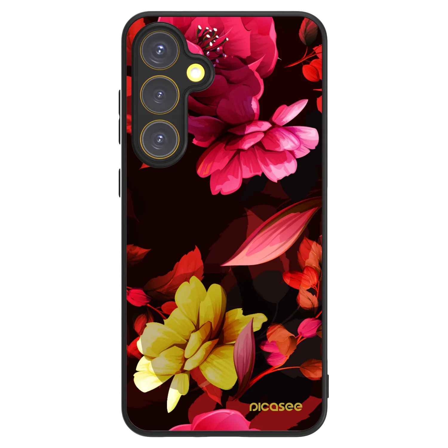 Picasee ULTIMATE CASE PowerShare für Samsung Galaxy S24 FE S721B - Dark Peonny