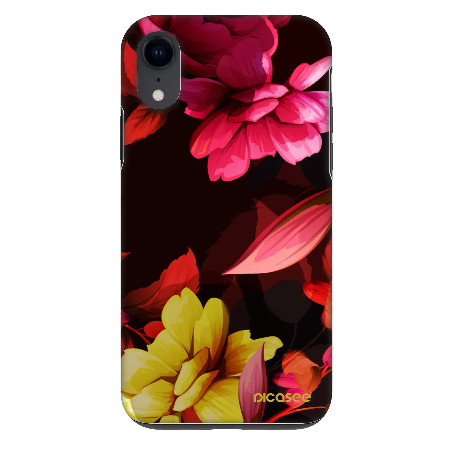 Picasee Fashion Case für Apple iPhone XR - Dark Peonny