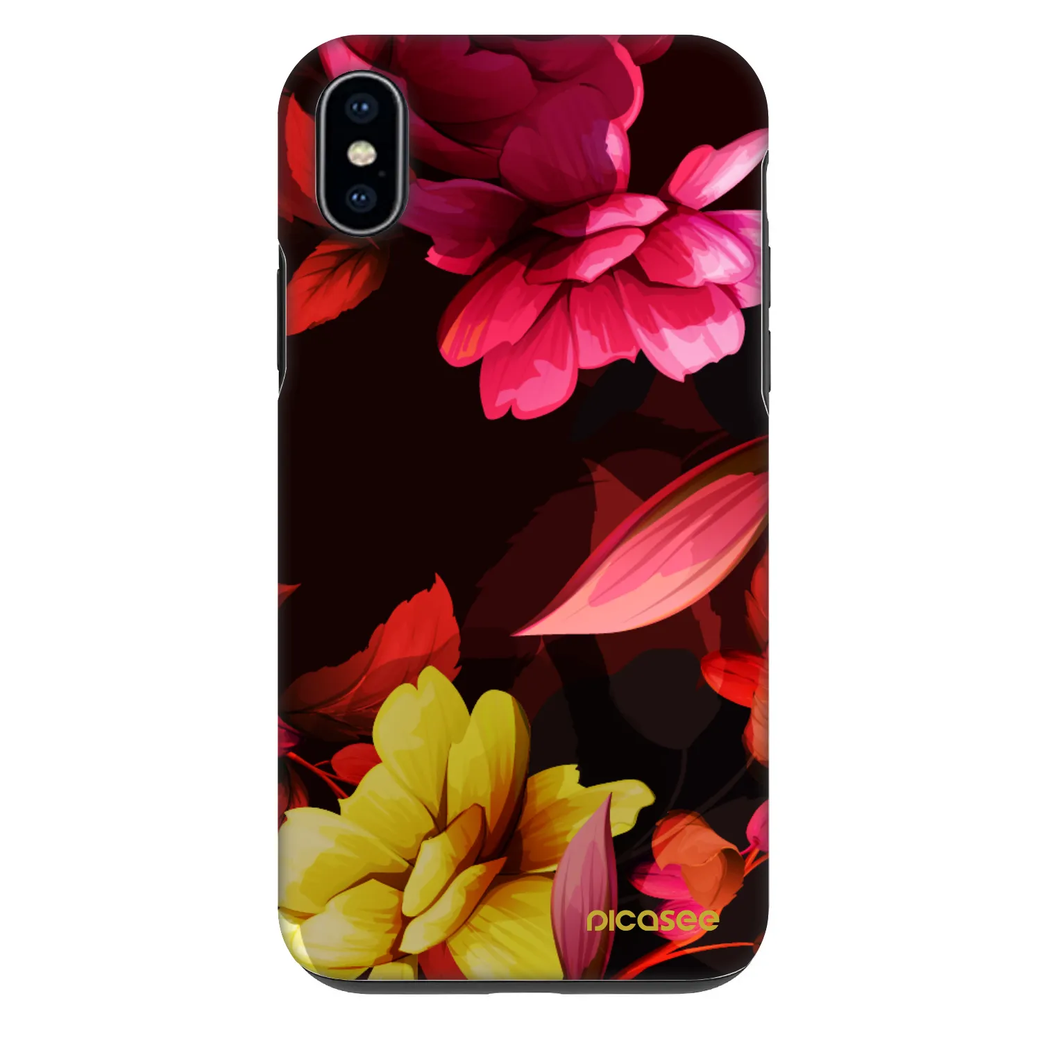 Picasee Fashion Case für Apple iPhone XS Max - Dark Peonny