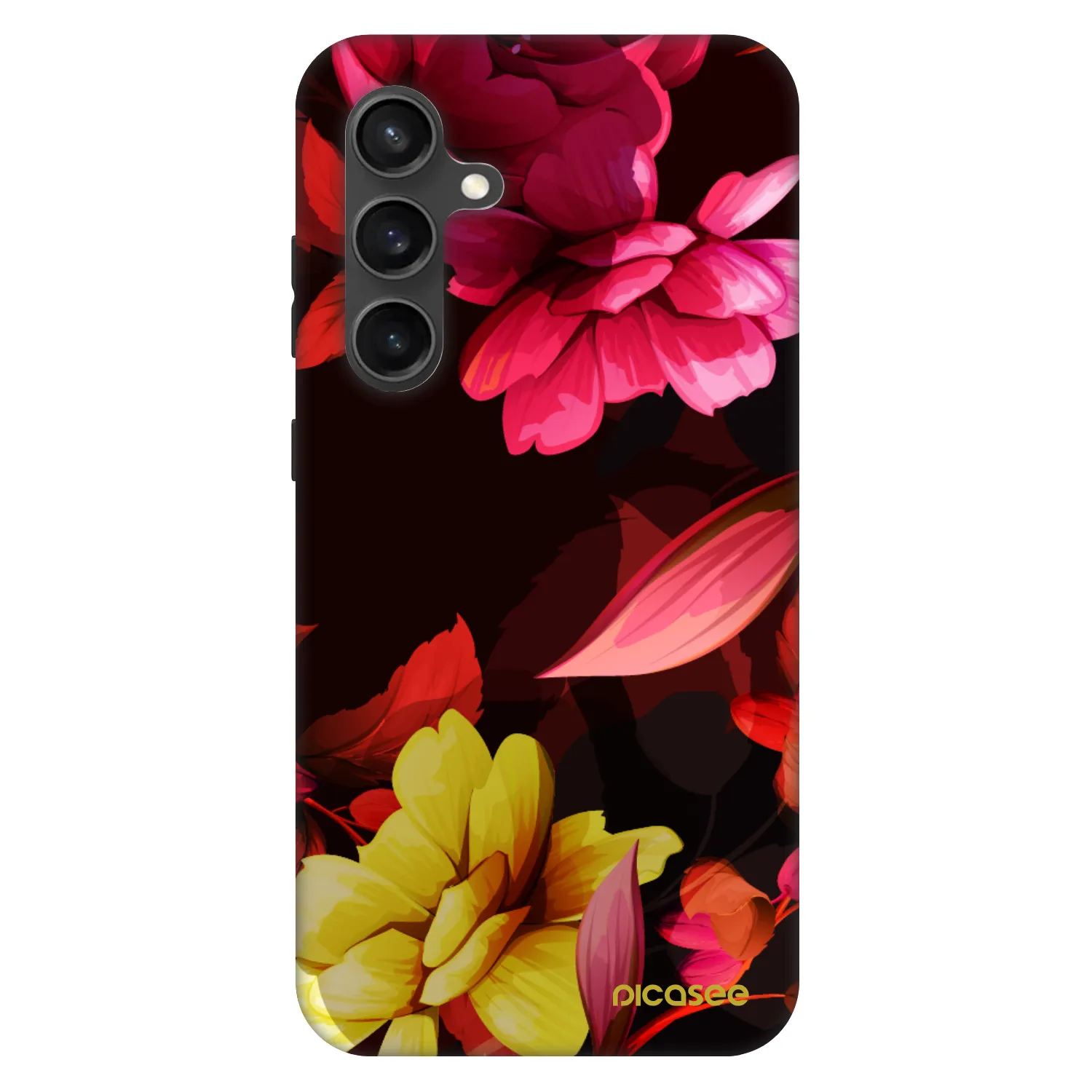 Picasee Fashion Case für Samsung Galaxy S24 FE S721B - Dark Peonny