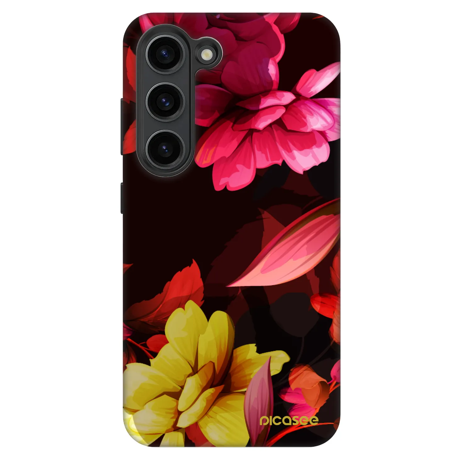 Picasee Fashion Case für Samsung Galaxy S23 5G - Dark Peonny