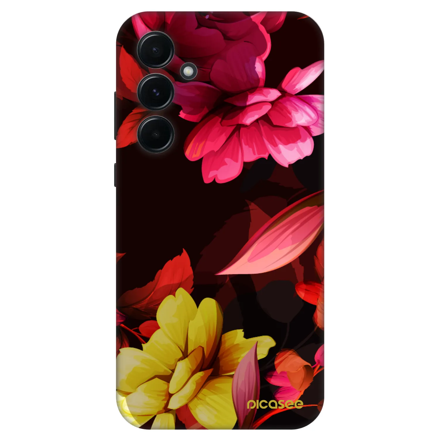 Picasee Fashion Case für Samsung Galaxy A55 5G A556B - Dark Peonny