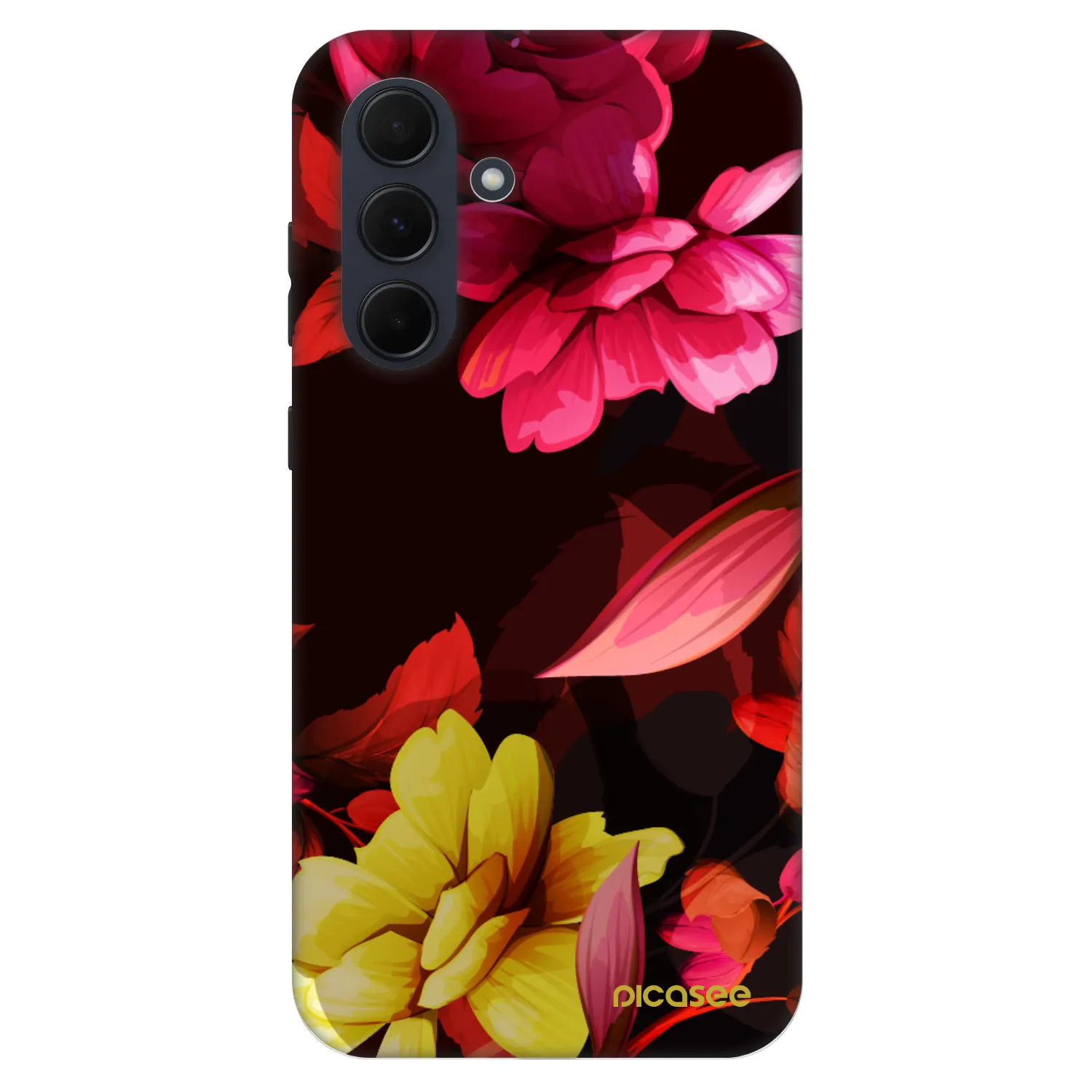 Picasee Fashion Case für Samsung Galaxy A35 5G A356B - Dark Peonny