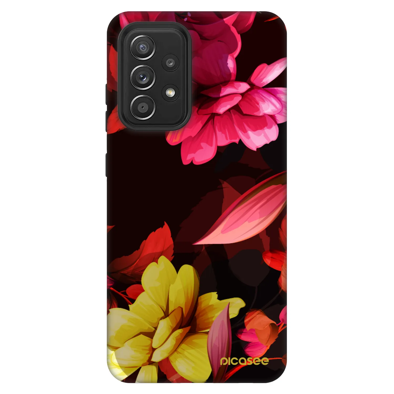 Picasee Fashion Case für Samsung Galaxy A52 5G A525F - Dark Peonny