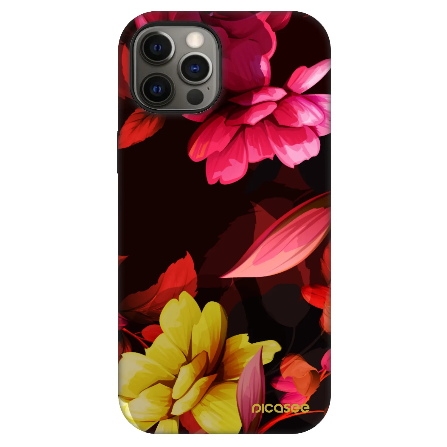 Picasee Fashion Case MagSafe für Apple iPhone 12 Pro - Dark Peonny