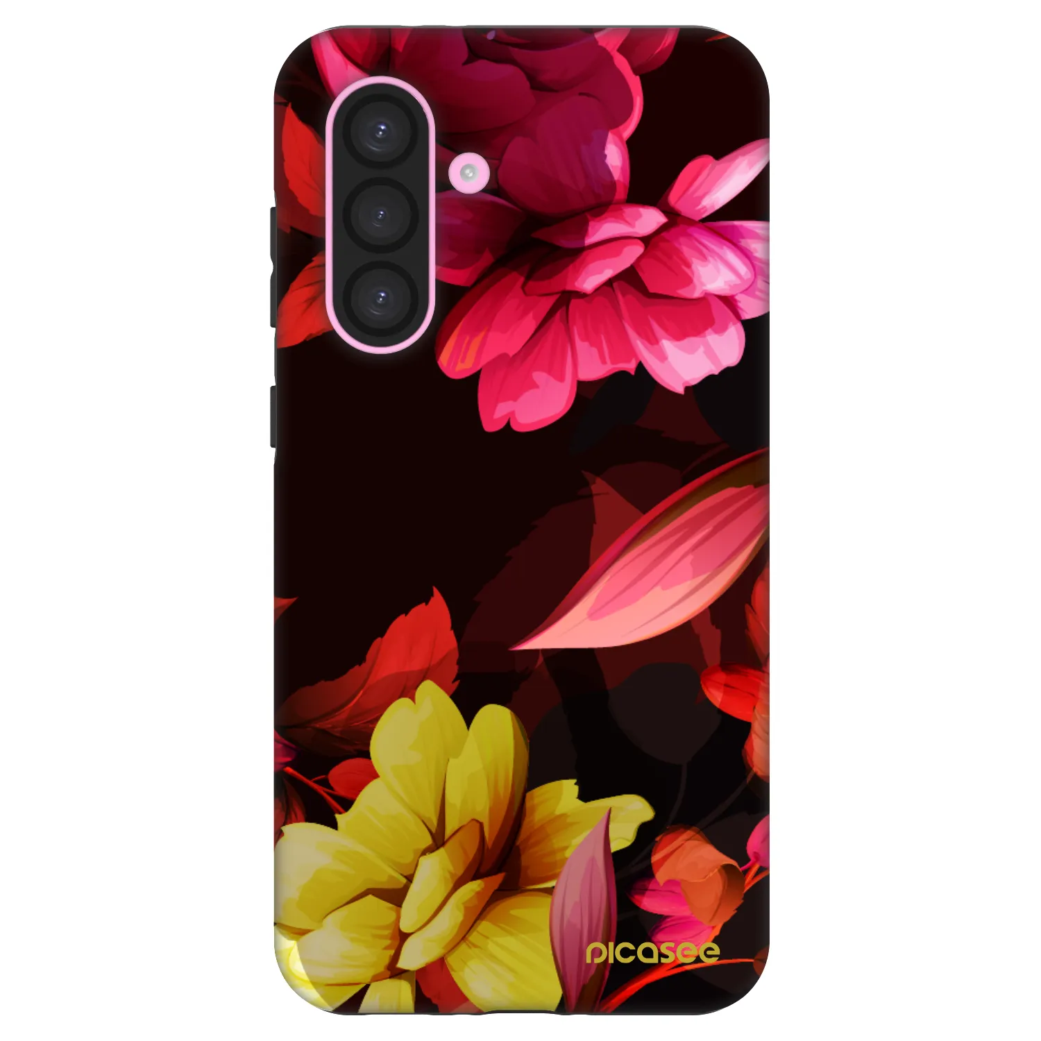 Picasee Fashion Case für Samsung Galaxy A56 5G A566B - Dark Peonny