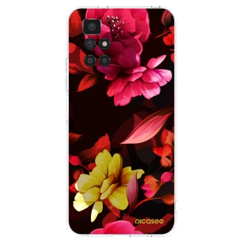 Picasee Xiaomi Redmi 10 Hülle - Transparentes Silikon - Dark Peonny