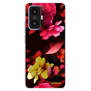 Picasee Xiaomi 11T Pro Hülle - Transparentes Silikon - Dark Peonny