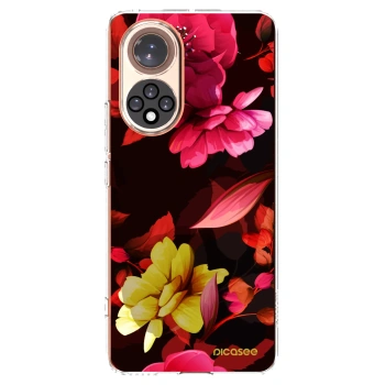 Picasee Huawei Nova 9 Hülle - Transparentes Silikon - Dark Peonny