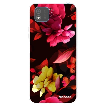 Picasee Realme C11 (2021) Hülle - Transparentes Silikon - Dark Peonny
