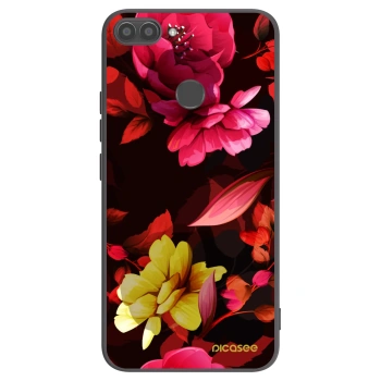 Hülle für Huawei P Smart - Dark Peonny