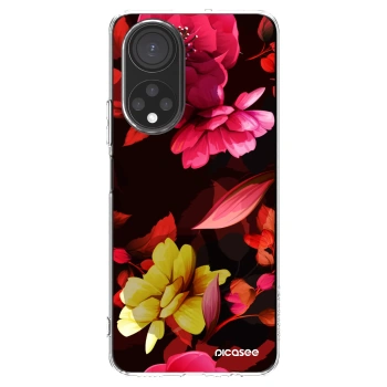 Picasee Honor X7 Hülle - Transparentes Silikon - Dark Peonny