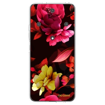 Picasee Honor Magic5 Lite 5G Hülle - Transparentes Silikon - Dark Peonny